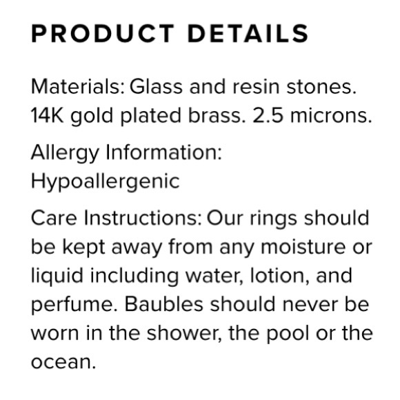 Pink Ombré Mini Alidia BaubleBar Ring (NWT) - Picture 3 of 5